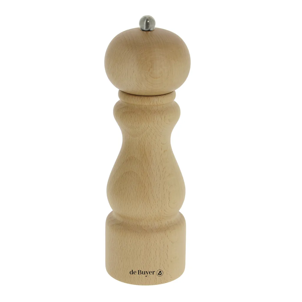 Gewürzmühle Handmühle Holz Manuell Braun DE BUYER Rumba 20 cm